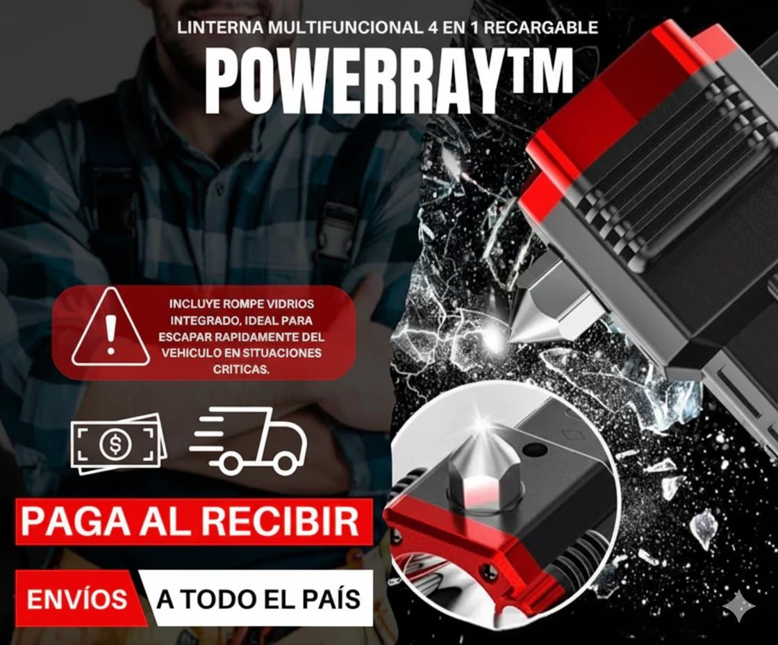 Linterna Multifuncional  – Mantén a tu familia segura en carretera y hogar al instante