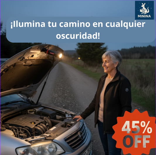 Linterna Multifuncional  – Mantén a tu familia segura en carretera y hogar al instante